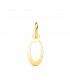 Letra O. Colgante inicial oro amarillo 18k collar personalizado con la letra de tu nombre