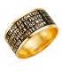 Anillo de hombre con oración Ave María ruega por nosotros.