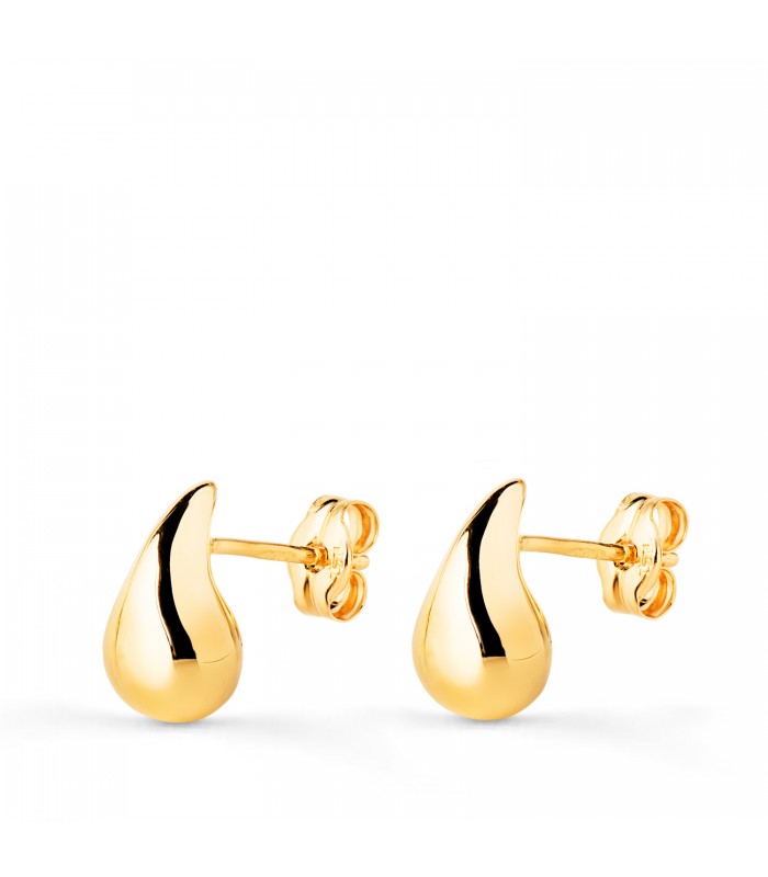 Pendientes Gota Mini Oro 18 kilates. Pendientes de mujer de moda.