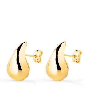Orecchini a goccia in oro giallo. Gioielli e orecchini da donna grandi | Gioielleria online Alda.