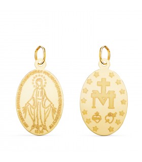 Ciondolo Miracolosa oro 18kt 23mm