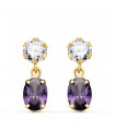 Orecchini donna Cartagena oro 18kt ametista