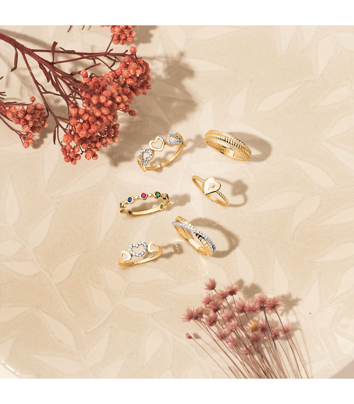 Anillos de mujer, anillo con piedras de colores, sortija semáforo.