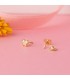 Boucle d'oreille pour bébé papillons et zircones 5.5mm, pour piercings femmes ou nouveau-née