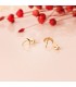 Ohrstecker Gold Halbmond, Mondsichel | Schmuck Damen, online kaufen