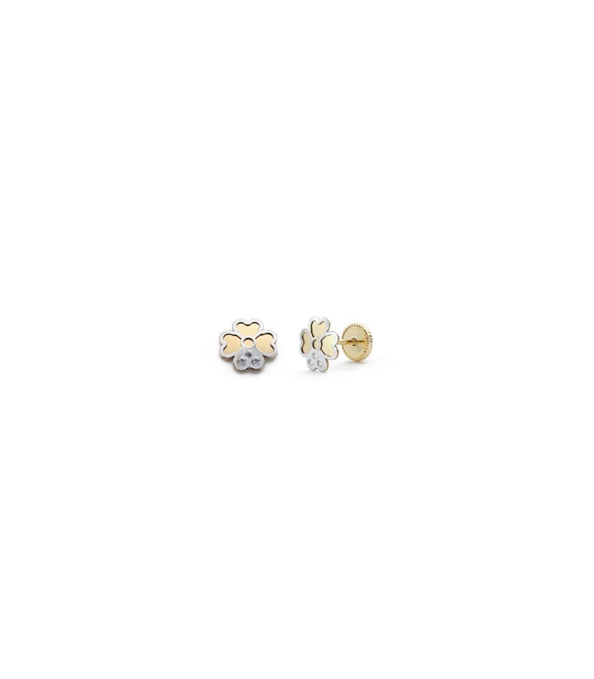 Boucles d'oreilles or bicolore Daría 18 Carats