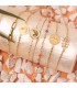 Pulsera Escapulario Sagrado Corazón Oro 18K 20 cm - pulseras mujer - pulseras comunión - pulseras de oro