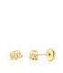Ohrstecker Elefanten, 5 mm, für Kinder und Neugeborene, 18 Karat Gelbgold