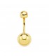 Piercing Ombligo Oro Amarillo 18K. Piercings de mujer para el ombligo.