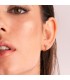 Aros de oro para mujer baratos - Glam Aguamarina 10mm