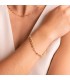 Bracciale Chicco di caffè oro 18Kt 5mm 19cm