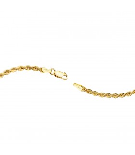 Collana maglia corda leggera oro giallo 18kt 45cm 2,7mm