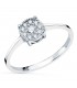 Anillo Meena Diamantes 0.180 Qtes. OB 18K. Anillo de mujer en oro blanco. Alta Joyería.