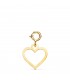 Charm-Anhänger Herz glanz, Gelbgold 750 18K, Liebe-Symbol | Damenanhänger