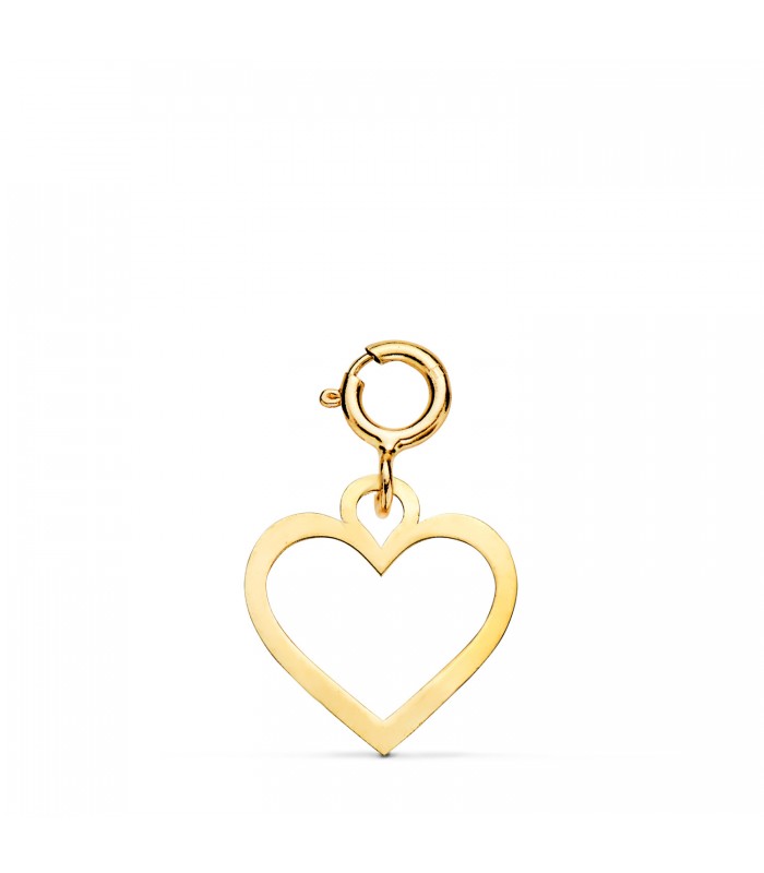 Charm-Anhänger Herz glanz, Gelbgold 750 18K, Liebe-Symbol | Damenanhänger