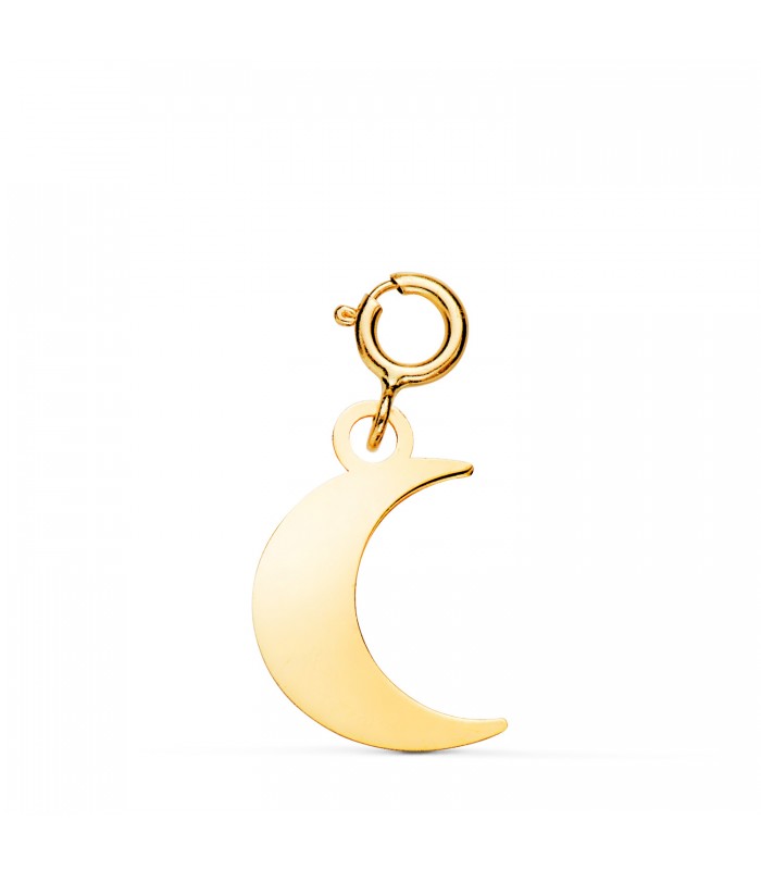 Charm oro amarillo 18K Luna. Colgantes para mujer.