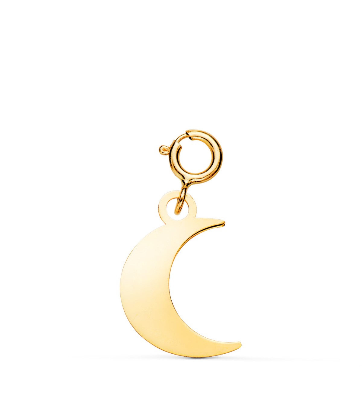 Charm or jaune 18K lune - Pendentifs pour femmes.