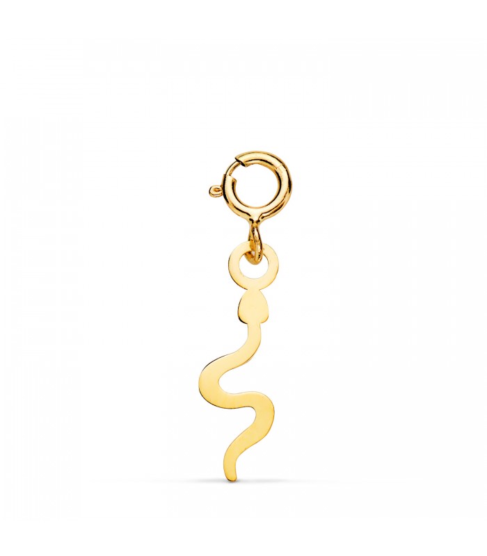 Charm oro amarillo 18K serpiente. Colgantes para mujer.