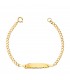Baby ID Armband 18K Gelbgold, mit Gravur | Geschenke zur Taufe und zur Geburt, Kinderschmuck | 22366
