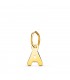 Iniziale A Ciondolo oro 18 kt, gioielli personalizzati e collana con lettera.