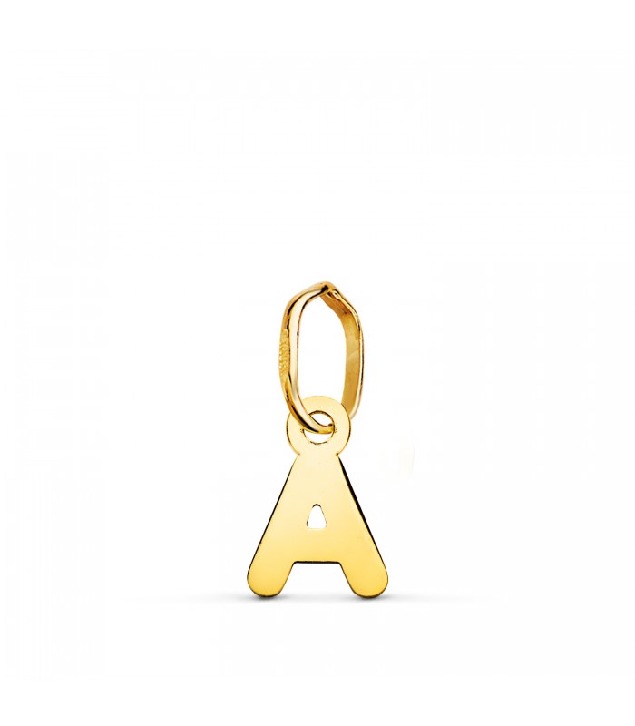 Iniziale A Ciondolo oro 18 kt, gioielli personalizzati e collana con lettera.