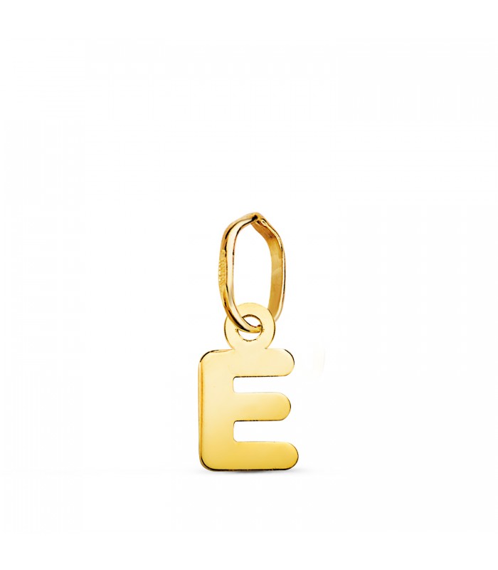 Initiale E Pendentif or 750. Lettre, prénom, nom, colliers avec initiales.