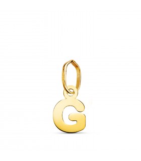 Initiale G Pendentif or 750. Lettre, prénom, nom, colliers avec initiales.