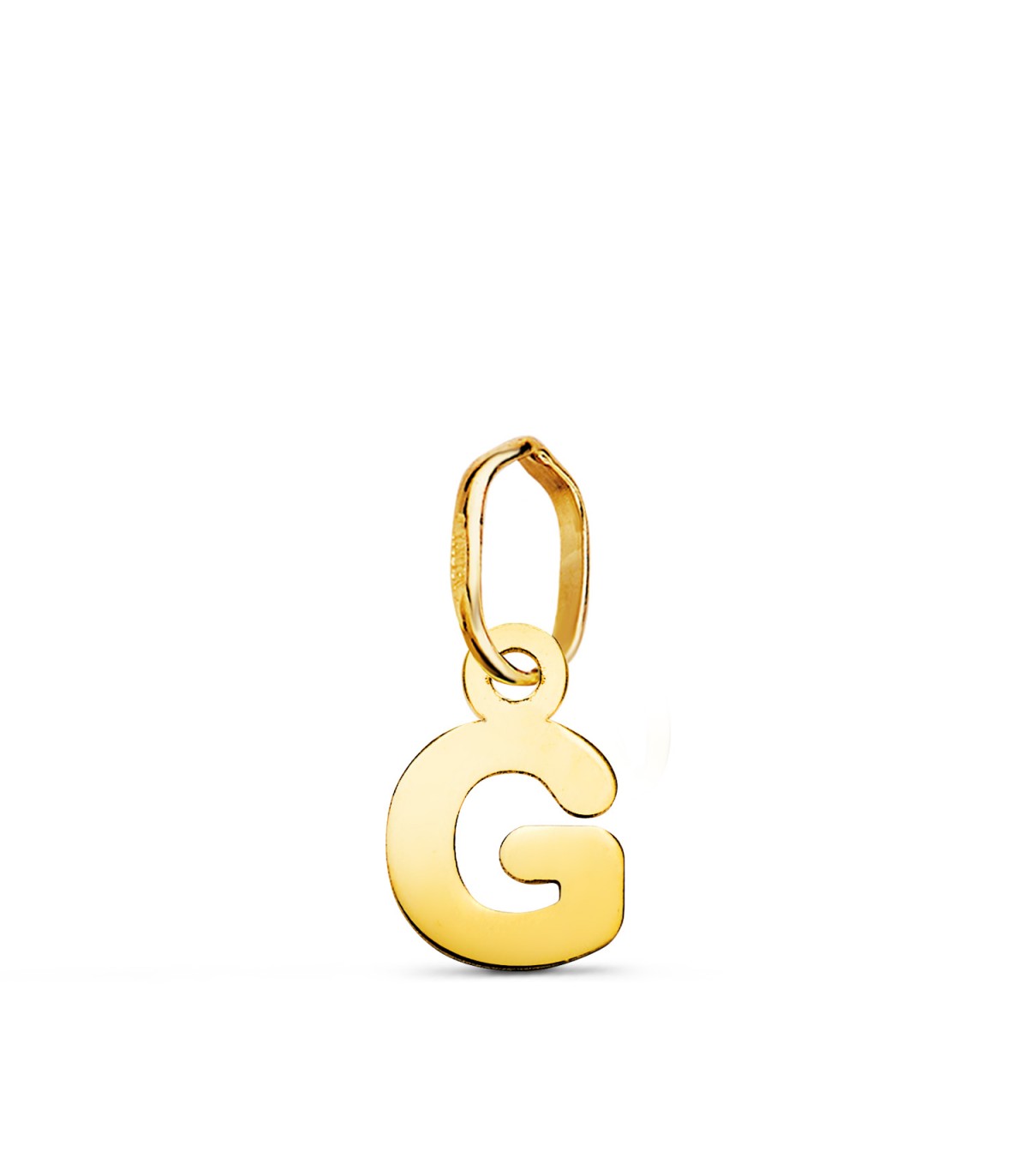 Inicial G Colgante oro 18 kt. Collar personalizado letras nombre, joyas para mujer.