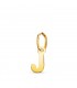 Inicial J Colgante oro 18 kt. Collar personalizado letras nombre, joyas para mujer.