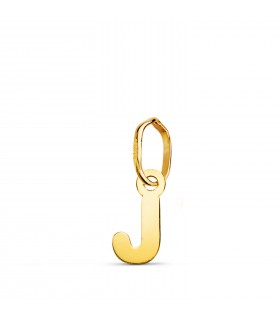 Initiale J Pendentif or 750. Lettre, prénom, nom, colliers avec initiales.