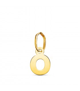 Iniziale O Ciondolo oro 18 kt, gioielli personalizzati e collana con lettera.