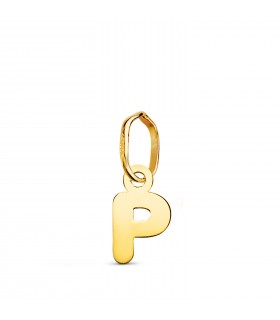 Iniziale P Ciondolo oro 18 kt, gioielli personalizzati e collana con lettera.