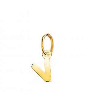 Initiale V Pendentif or 750. Lettre, prénom, nom, colliers avec initiales.
