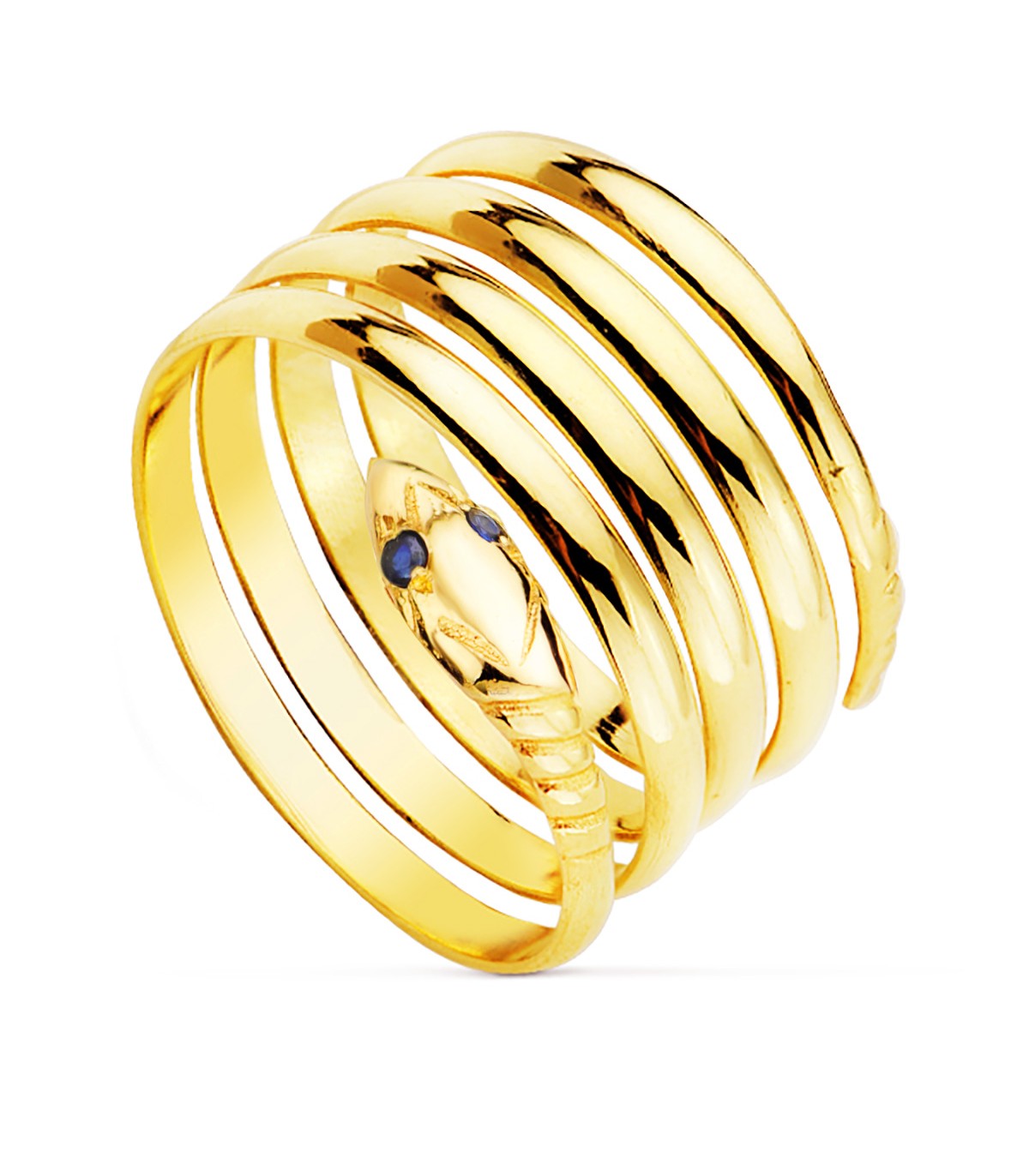 Bague serpent saphir Susana or 18K. Bijoux pour femmes.