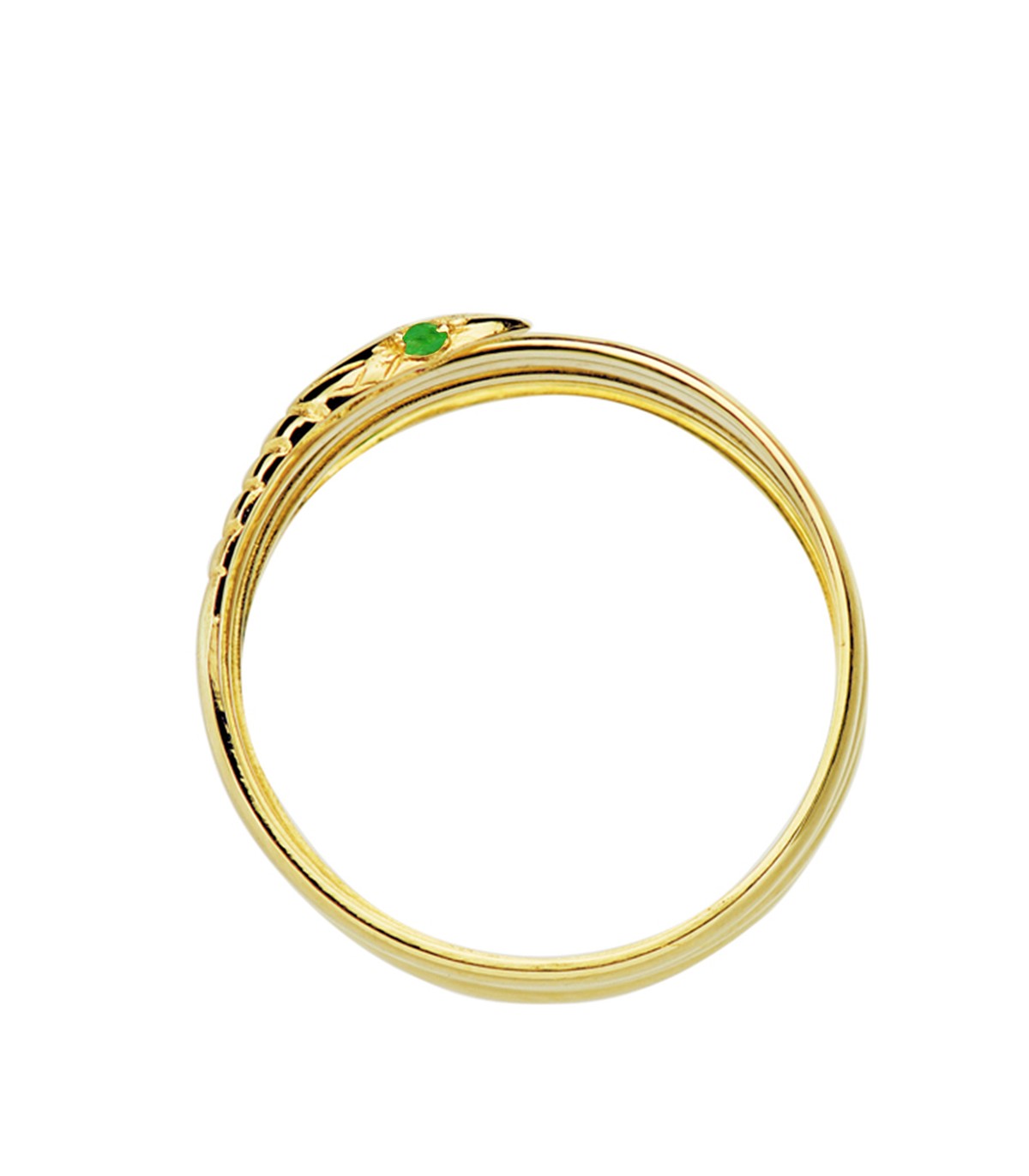 Anello Serpente Smeraldo Susana oro 18kt