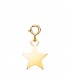 Charm oro giallo 18kt stella a lastra | Ciondoli per donna.