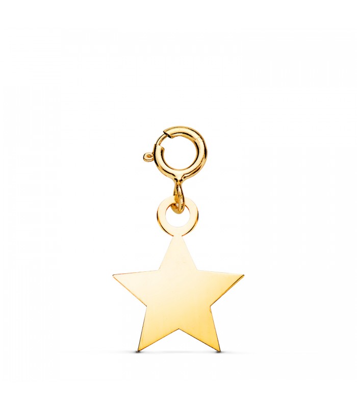 Charm-Anhänger Stern glanz, Gelbgold 750 18K | Damenanhänger