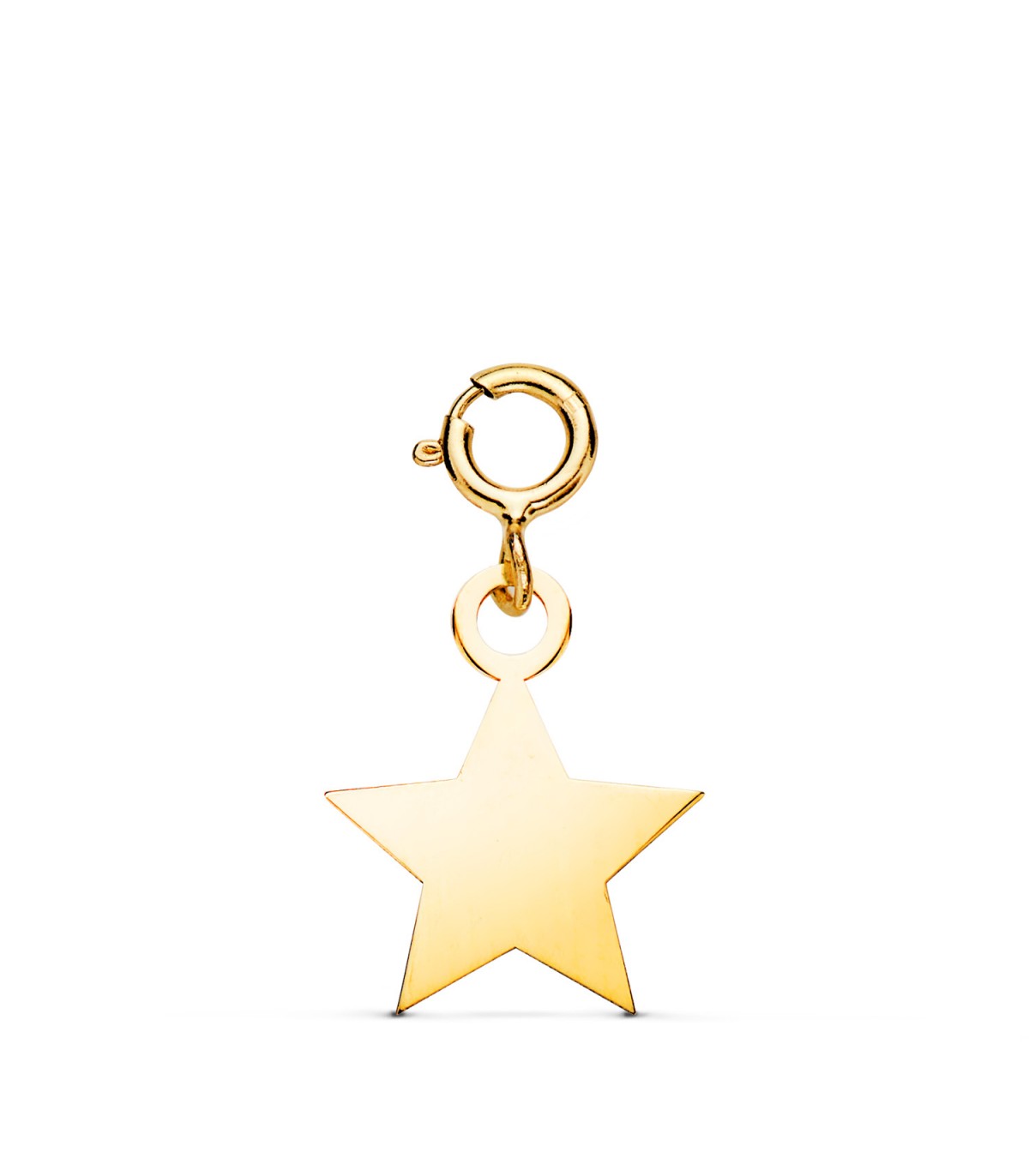 Charm oro giallo 18kt stella a lastra | Ciondoli per donna.