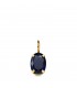 Pendentif ovale bleu Or 18K 7mm| Pendentif pour femme, idée-cadeau femme bijoux