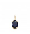 Anhänger Oval blau N8998-3AZ5 Gelbgold 750