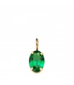 Anhänger Oval grün N8998-3VE5 Gelbgold 750
