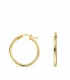 Pendientes aro hueco Oro amarillo 18K 24mm | Pendientes Mujer, joyas online.
