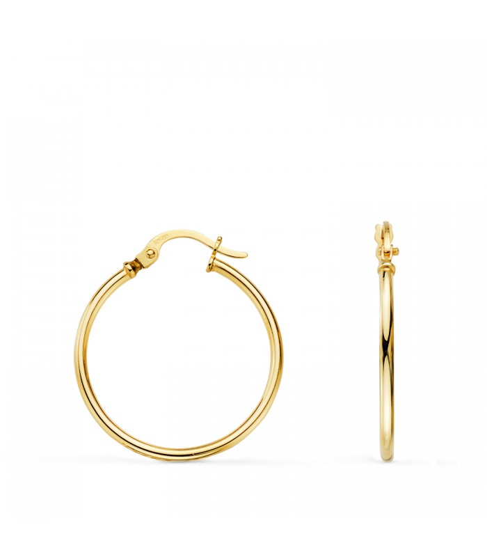 Orecchini a cerchio in oro 18 carati 21 mm