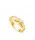 Chevalière Kyomu or 18K zircon. Chevalières bébé et bagues petit doigt femme.