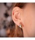 Trendige Ohrringe aus 18K Gelbgold - Tropfen Form mit Zirkonia – elegant und stilvoll