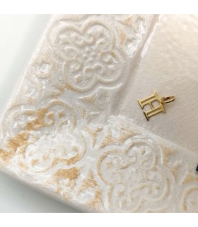 Pendentif initiale en or 18 carats H, BIJOUX FEMME