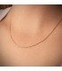 Collana catena a maglia groumette in oro 750 - 1 mm 45 cm - Gioielli online da donna.