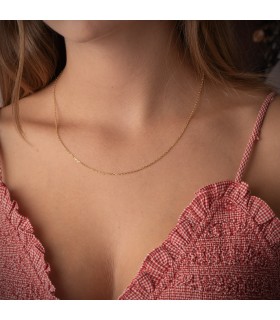 Cadena Forzada 1.2 mm 18 Ktes 45 cm · Cadenas de oro para mujer - Joyería online.