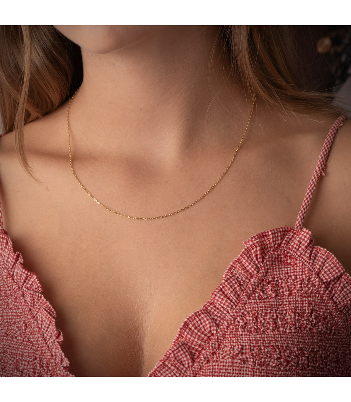 Cadena Forzada 1.2 mm 18 Ktes 45 cm · Cadenas de oro para mujer - Joyería online.