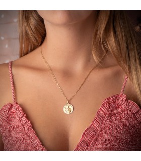 Collana da donna, catenina a maglia Cheval di 1,7 mm e 45 cm in oro giallo 18 carati (750‰)